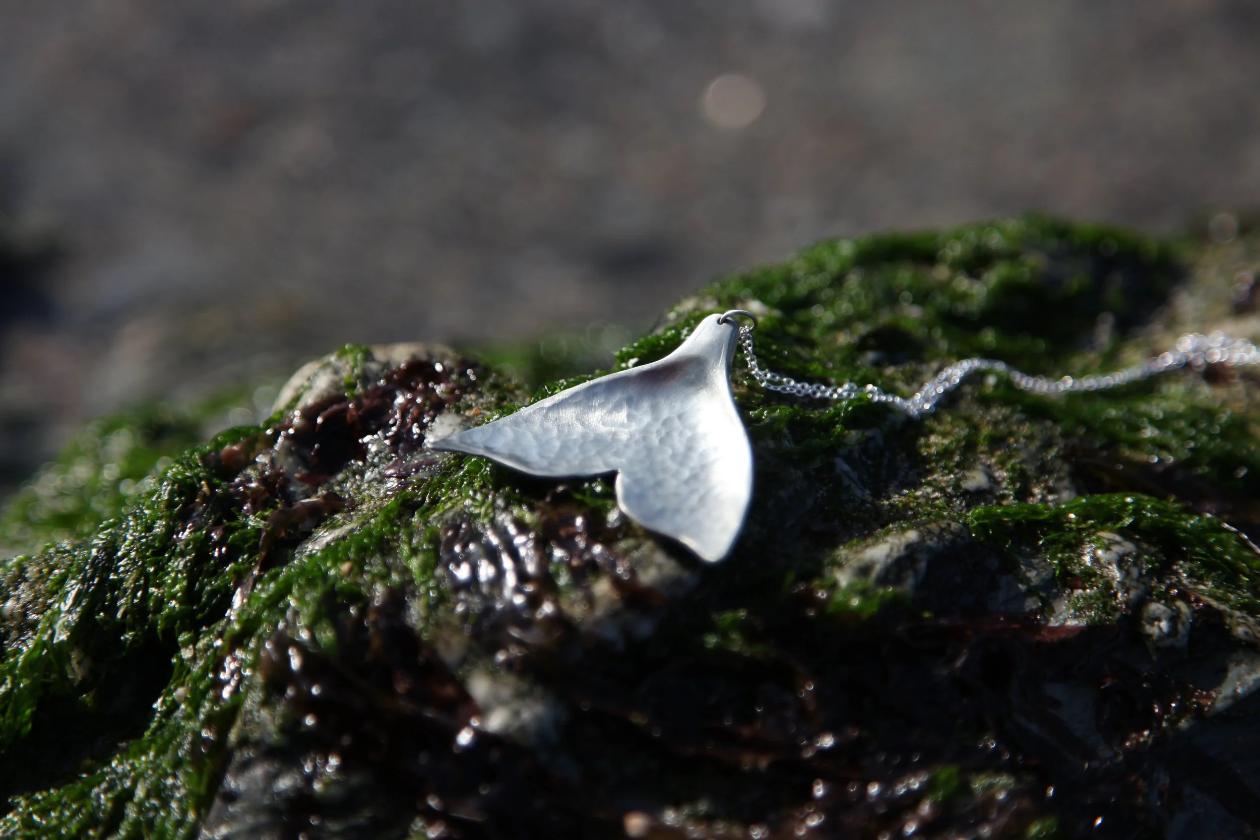 Spoon Whale Tail Necklace