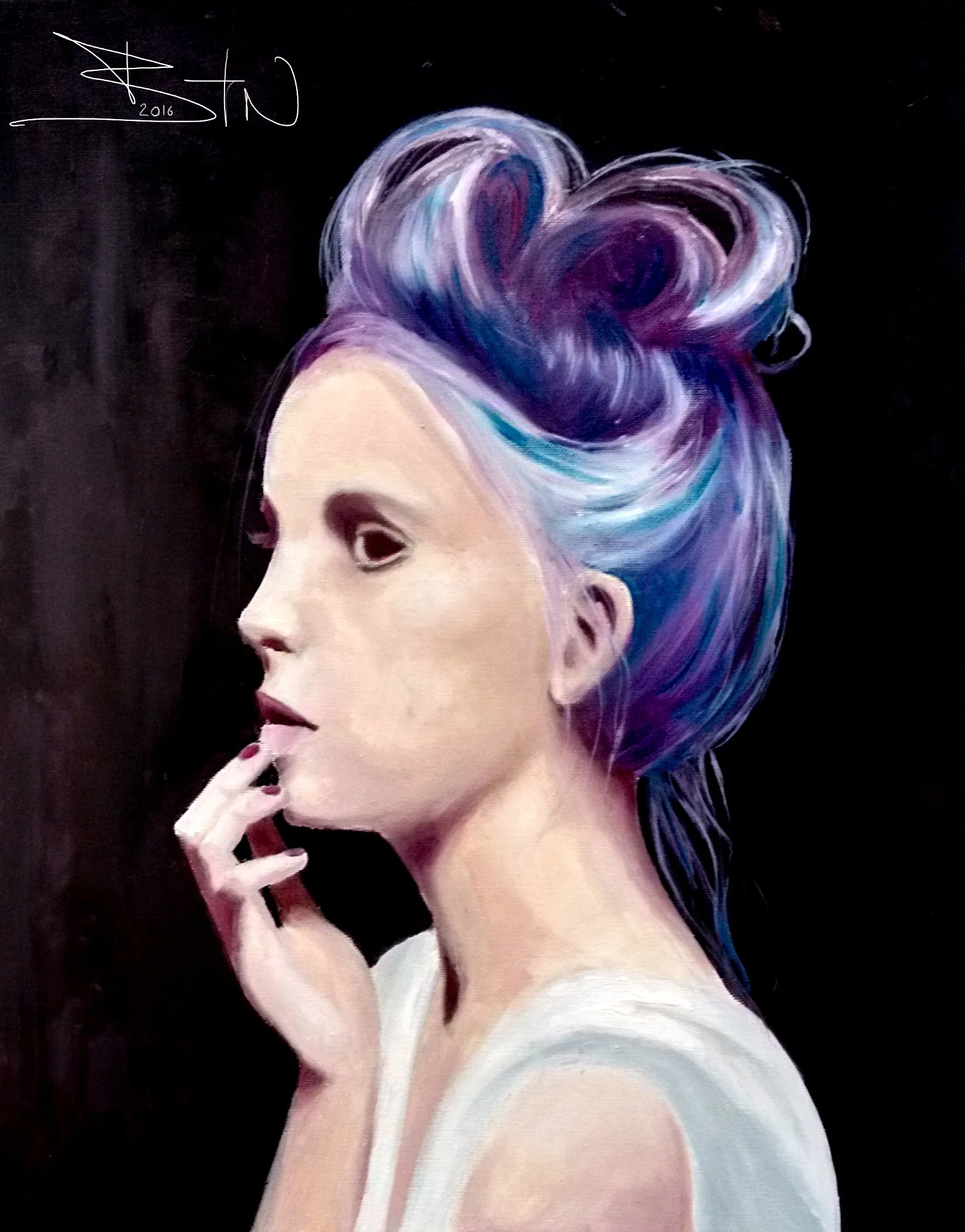    “Purple” [2016]   
Oil on canvas - 40×50cm
  
270€