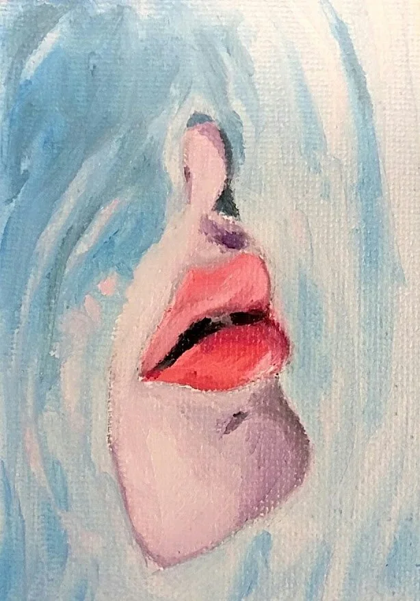    “Drowning” [2018]   
Oil on canvas - 7×10cm
  
51€