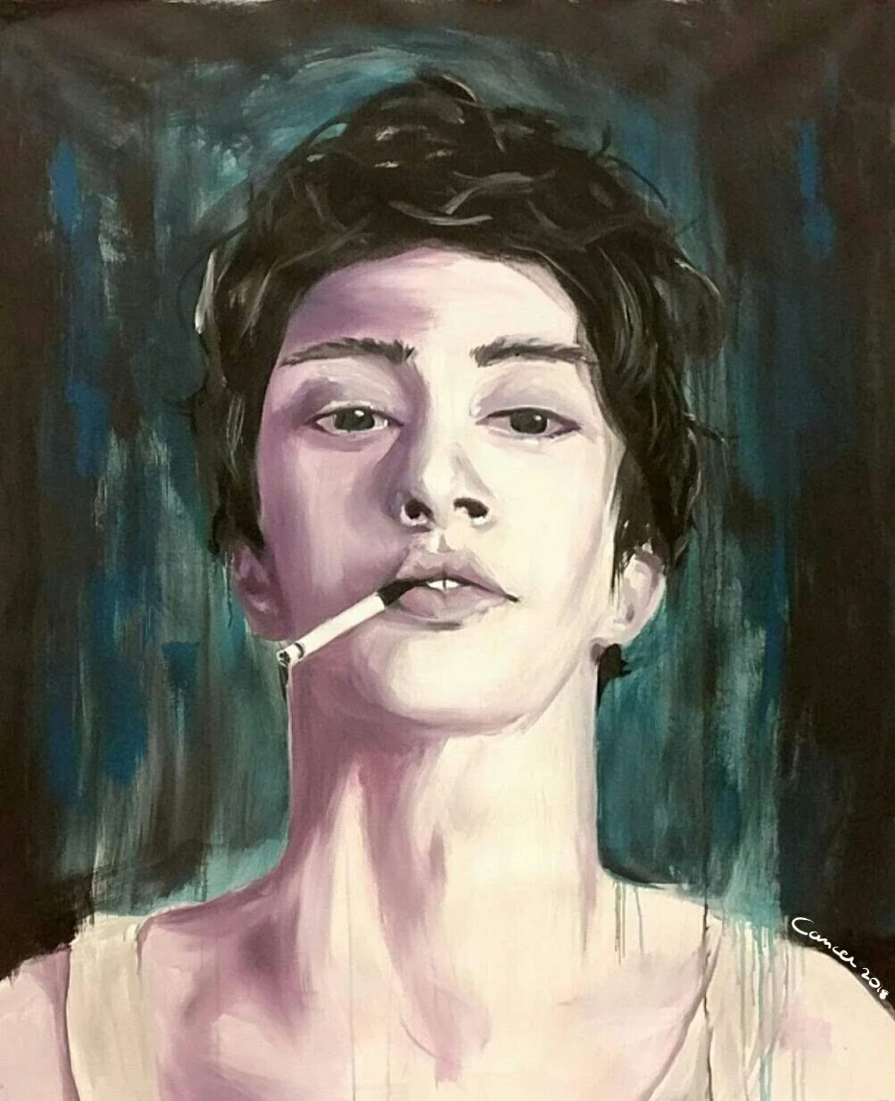    ”Cancer” [2018]   
Oil on canvas - 80×100cm
 
540€