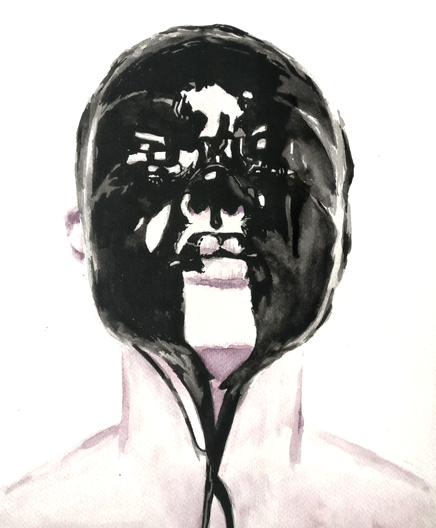    “Mask” [2019]   
Watercolour on paper
  
Not available