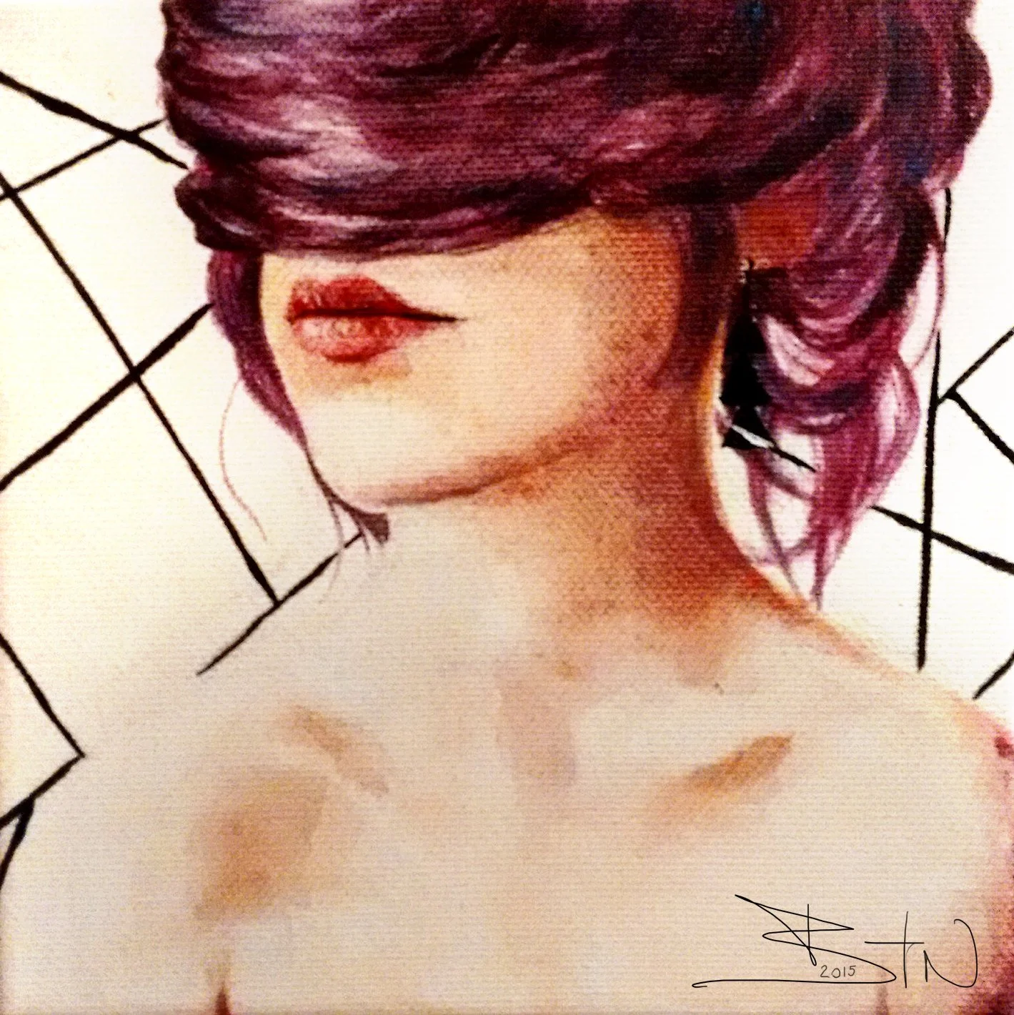    “Blindness” [2015]   
Acrylic on canvas - 15×15cm
  
90€