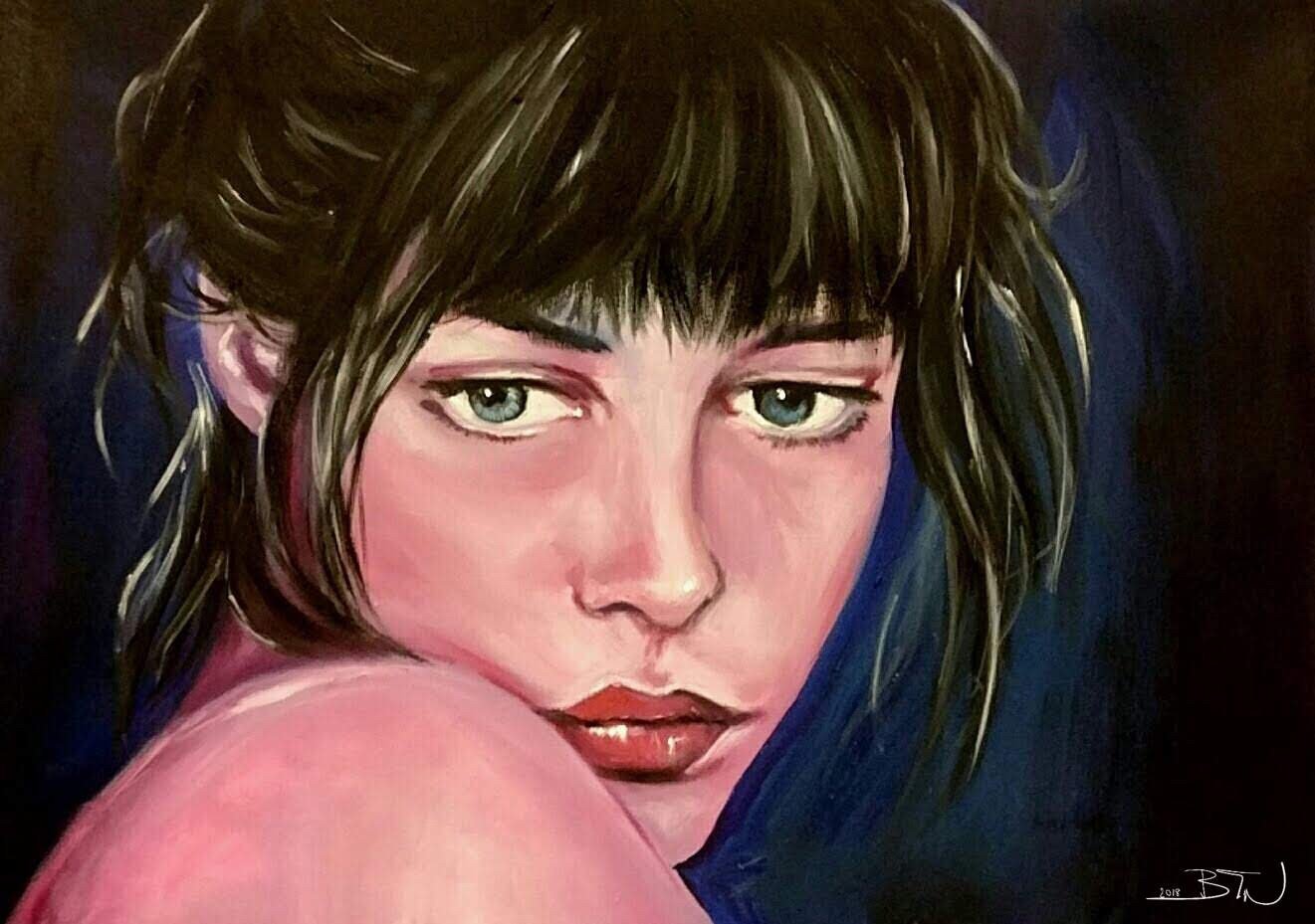    “Girl” [2018]   
Acrylic on canvas - 50×70cm
  
360€