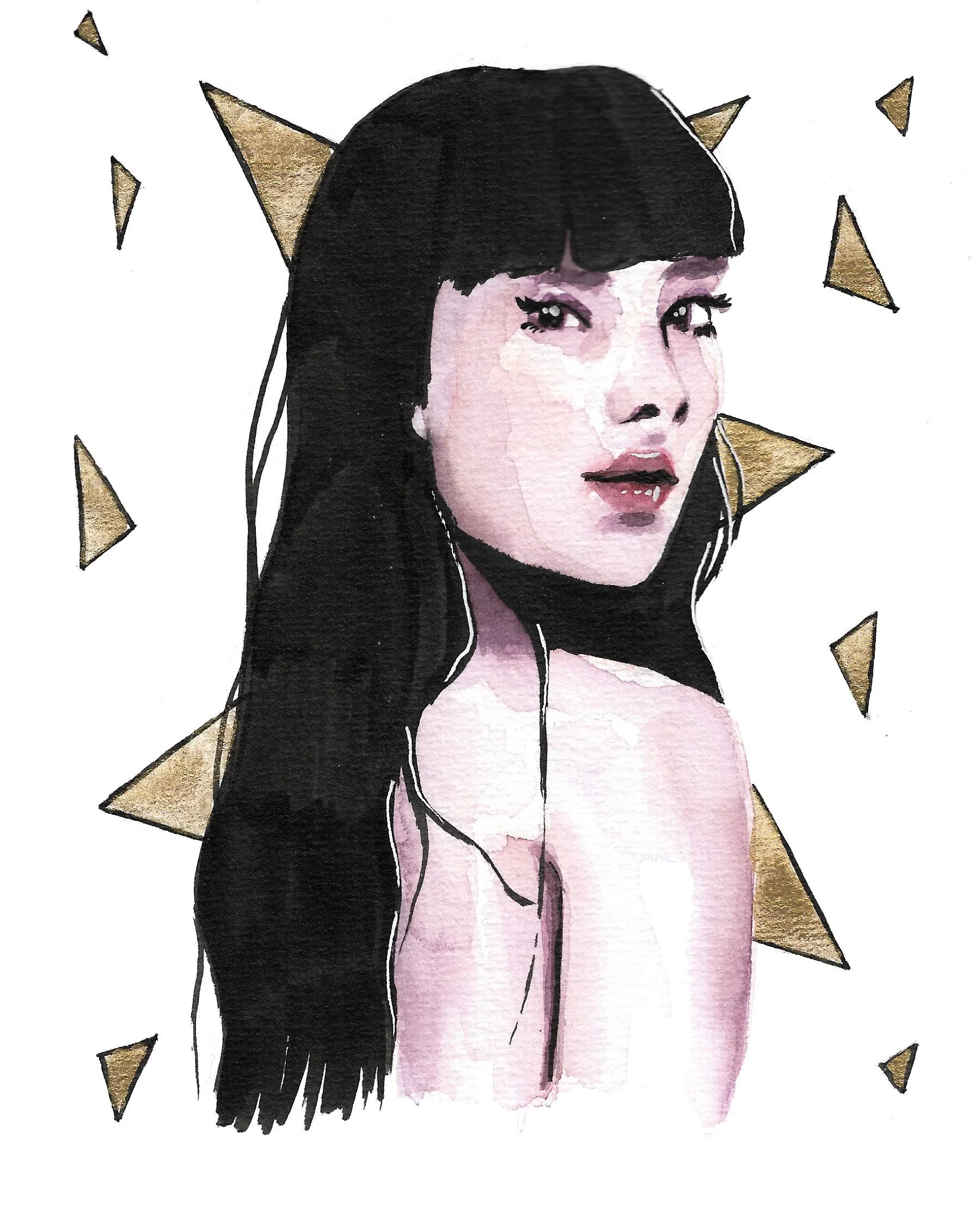    “Watercolour portrait” [2019]   
Watercolour on paper
  
57€