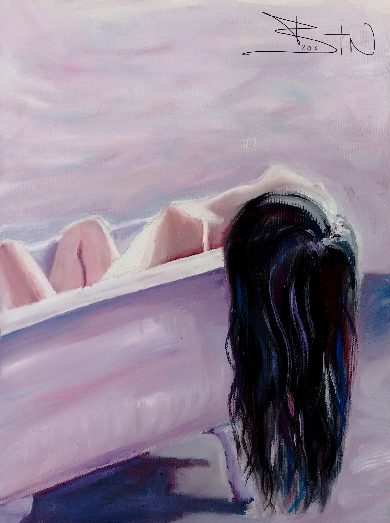    ”Solitude 5/5” [2016]   
Oil on canvas - 30×40cm
 
210€