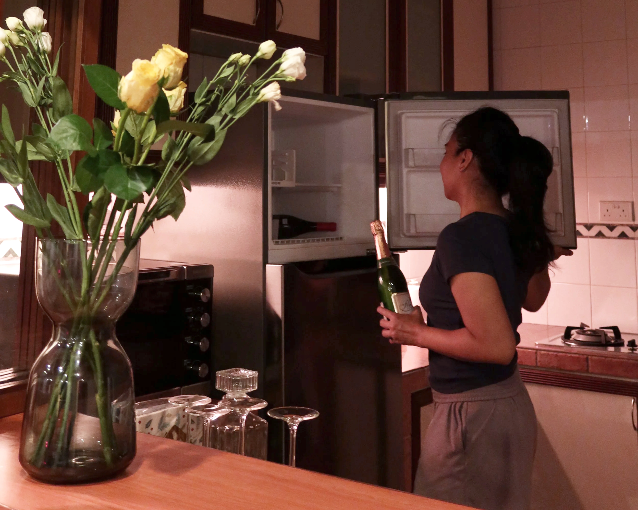 Big kitchen coliving home River Valley