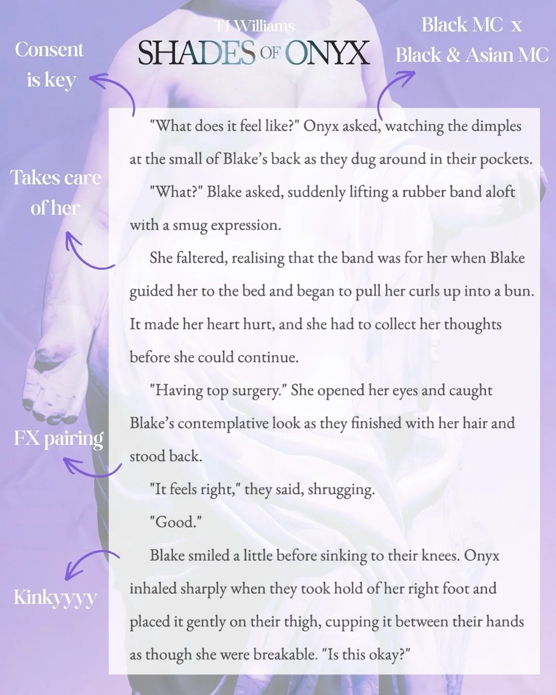 ✨ Shades of Onyx Snippet ✨ 

This is a sapphic, paranormal romance influenced by the Medusa mythology, and the ARC form is open! 

Out June 1st 🐍 

🔗 in 🌳 
#sapphic #mythology #paranormalromance