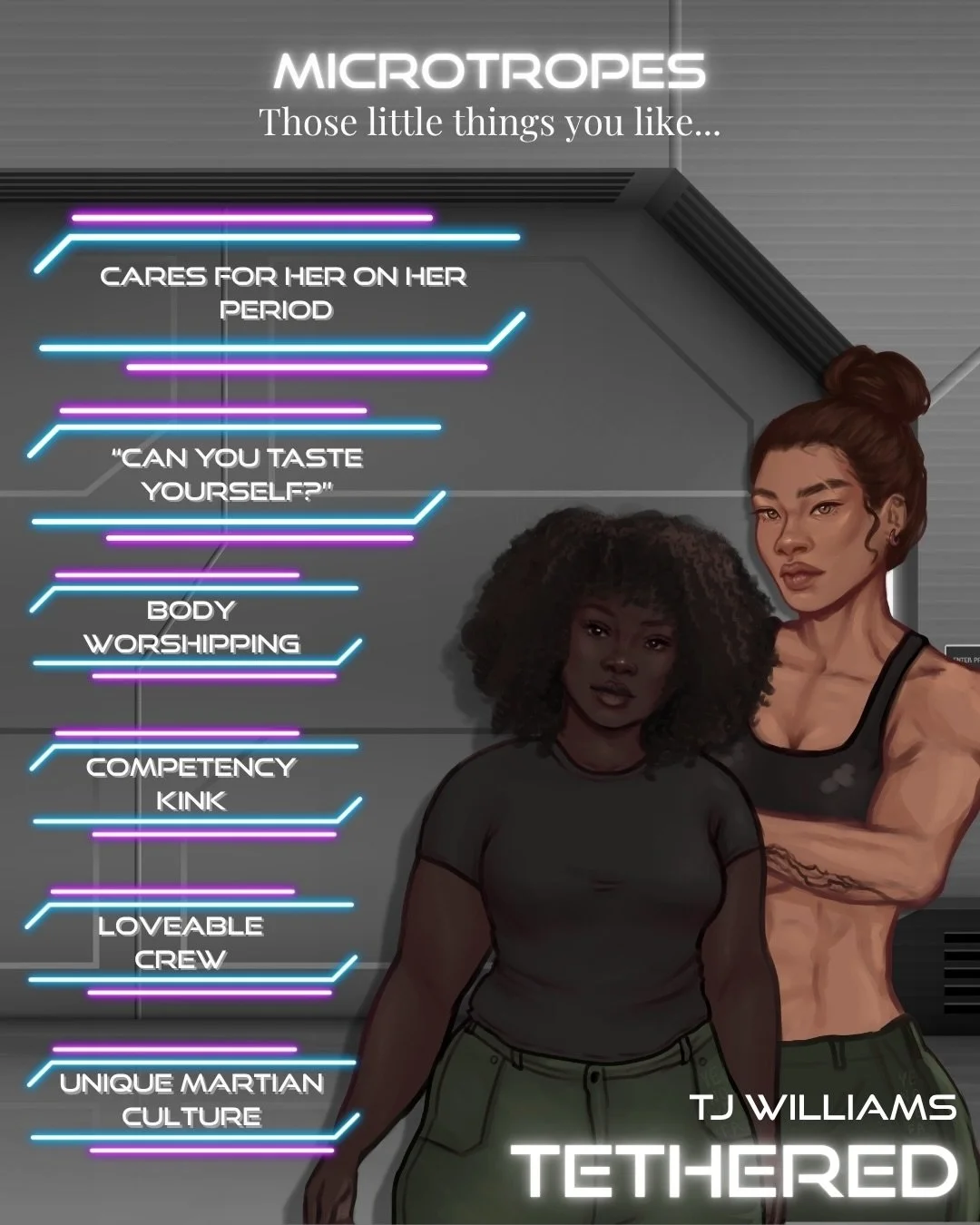 I heard y&rsquo;all like microtropes. I heard&hellip;y&rsquo;all love a butch down bad for a fat femme with a one track mind&hellip;until the Captain she&rsquo;s not supposed to like catches her eye 👀 

And then when you&rsquo;re done with that, you