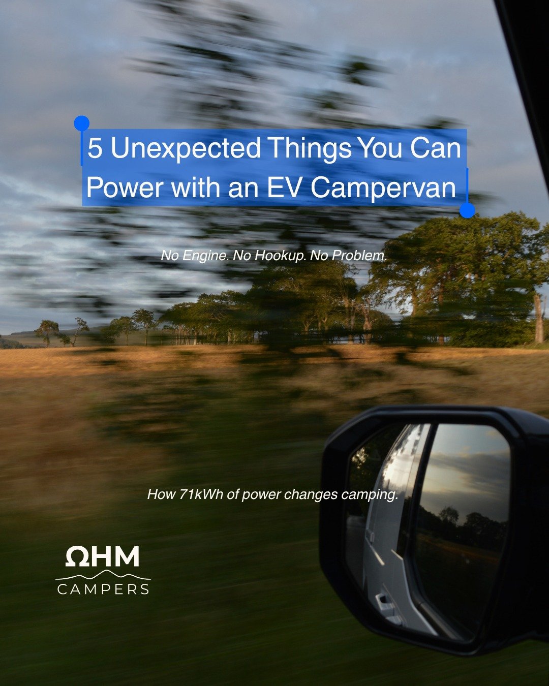 Thinking about a Scottish road trip? Here is why having a 71 kWh battery in a bespoke electric campervan changes everything.

Swipe to see exactly what you can power off-grid without ever needing a noisy generator or a campsite hookup.

Premium, zero
