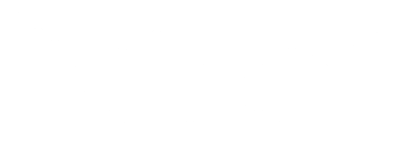 White sound wave graphic representing live music at Whiskey & Ivory dueling piano bar Prescott AZ