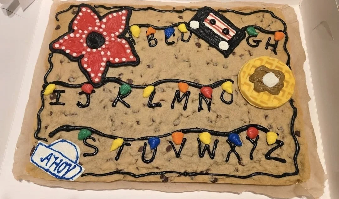 Stranger Things half sheet Cookie Cake