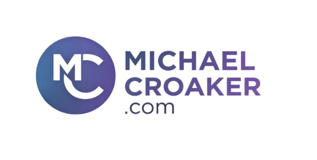 Logo with initials 'MC' inside a circle and the name 'Michael Croaker' written to the right