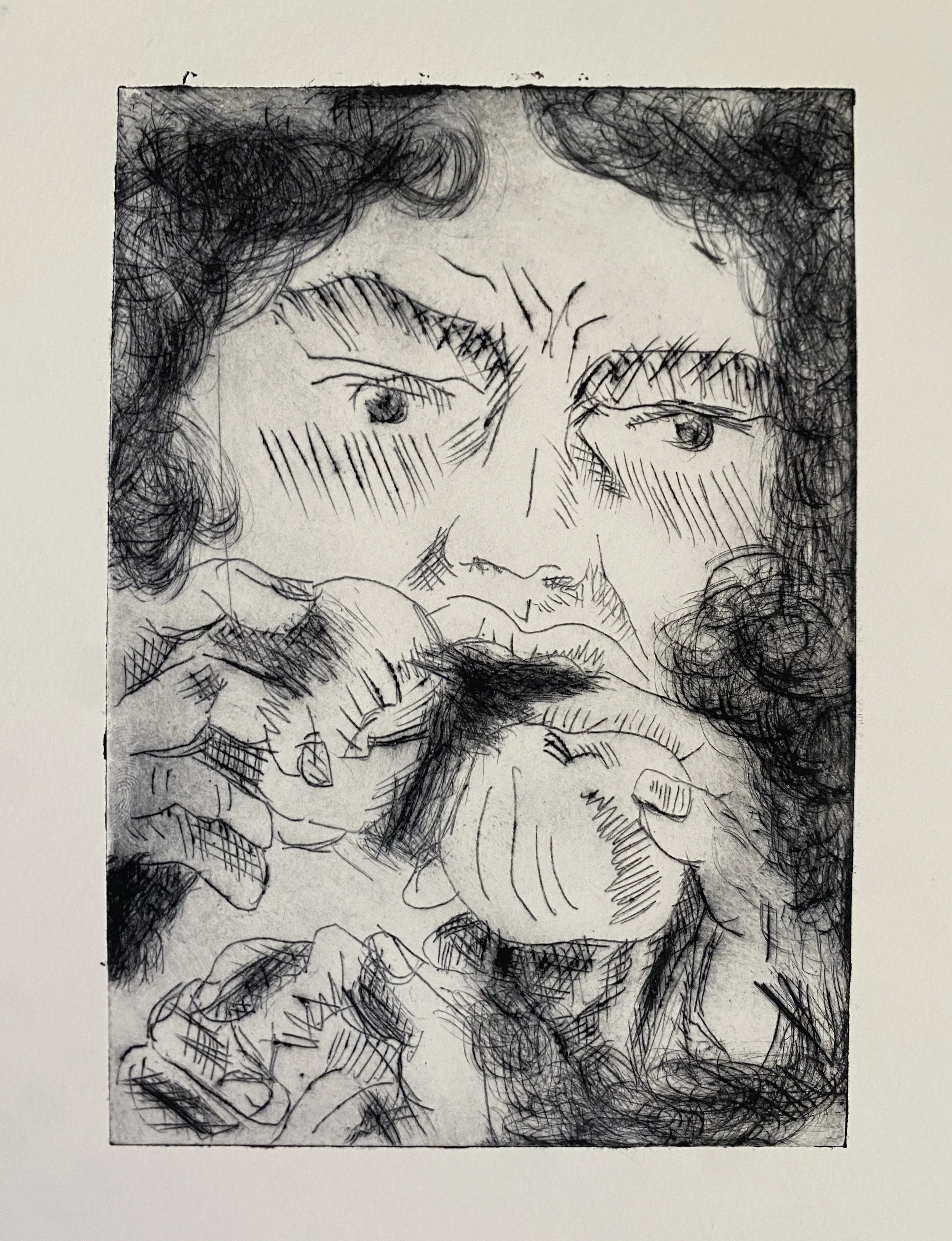 Apples (2024)
Drypoint print on paper