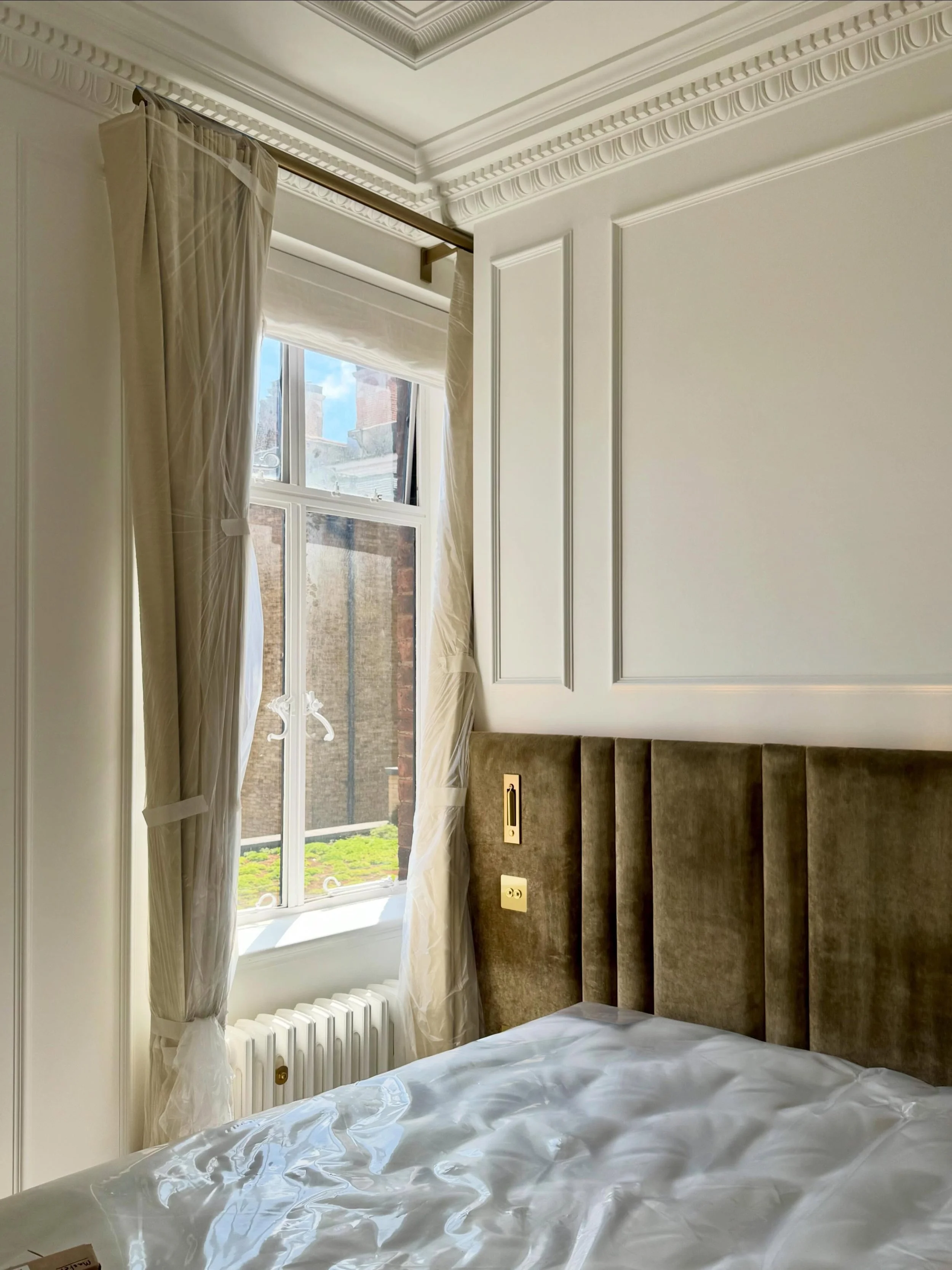 Final touches on site in Mayfair, before handover to the client. Great to see final finishes being uncovered and details coming together.

Architects: @mdparchitects
Contractor: @capitalservicesgroupltd 
Interior Design: @sophiesoni.interiors &amp; @
