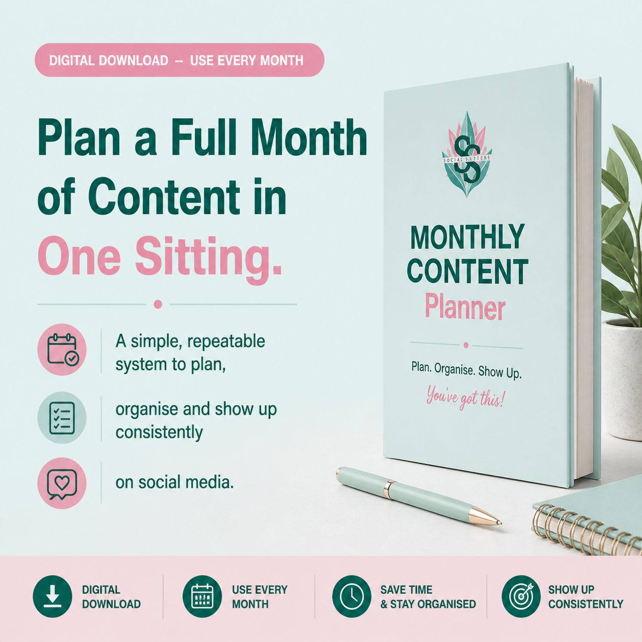 The Social Sisters Content Planner