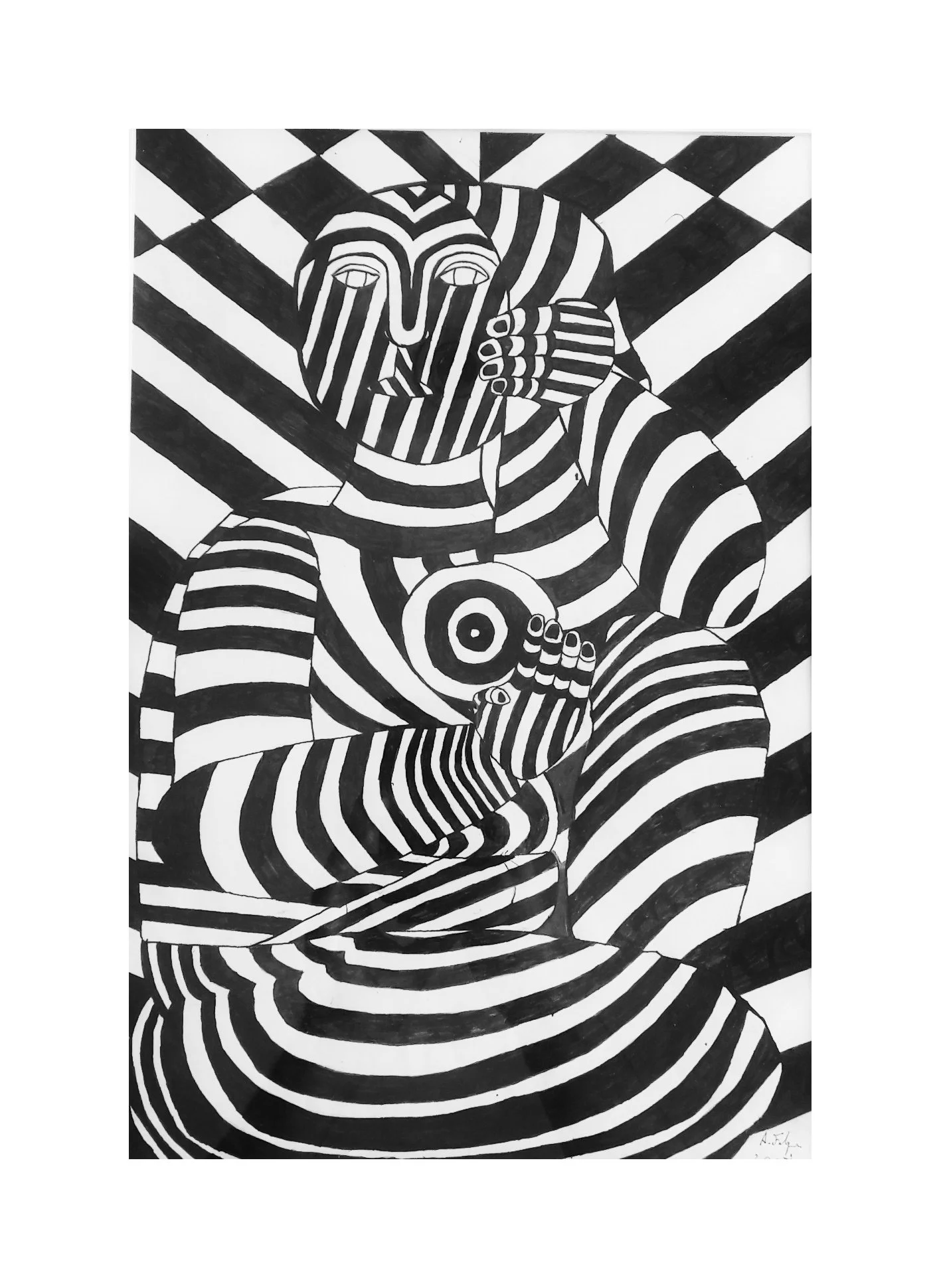India / Indian ink on Paper / 40 x 30 cm / 2007 / SOLD