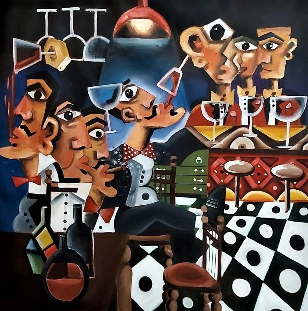 Bar / Oil on Canvas / 100 x 100 cm / 2019 / SOLD