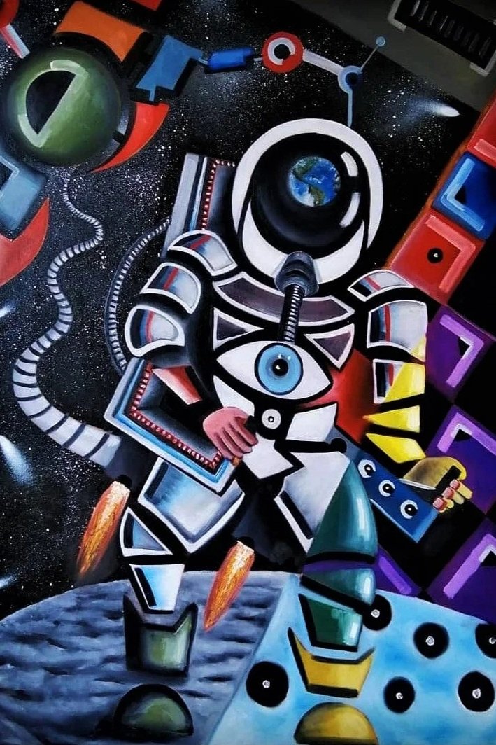 Space Walker / Oil on Canvas / 100 x 70 cm / 2020