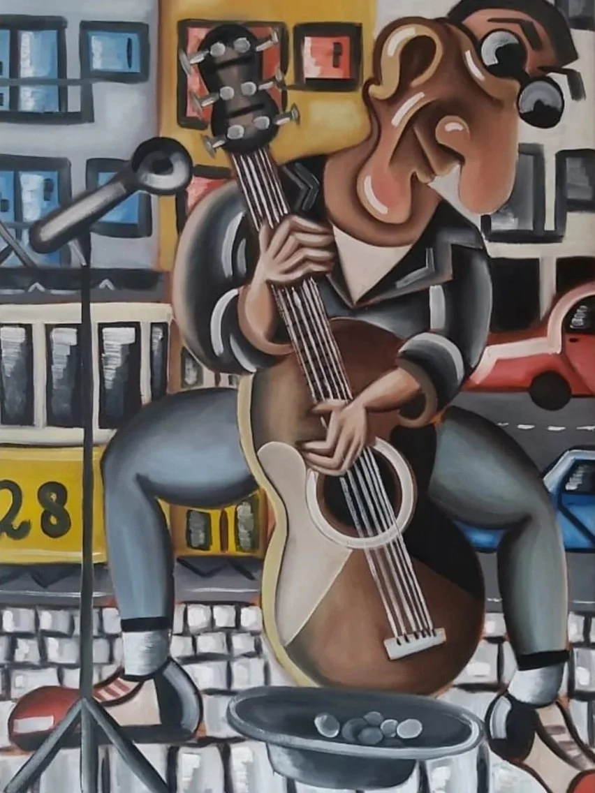 Guitarist / Oil on Canvas / 100 x 70 cm / 2019 / SOLD