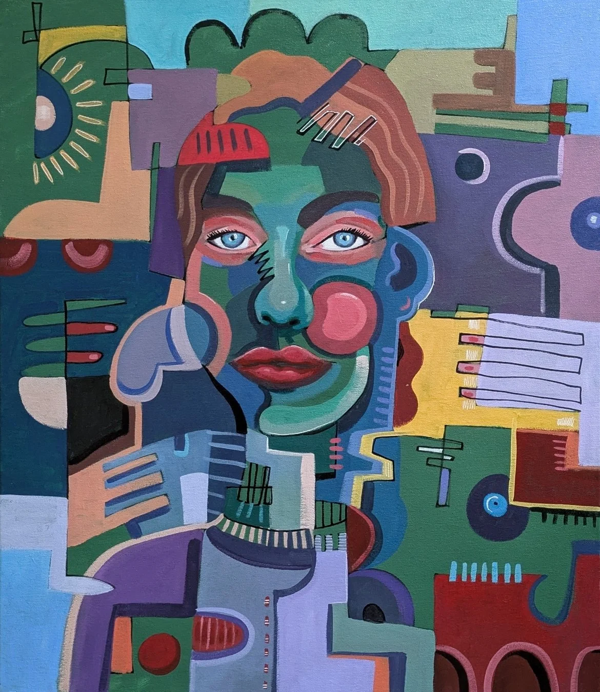 Anna K / Acrylic on Canvas / 70 x 60 cm / 2023