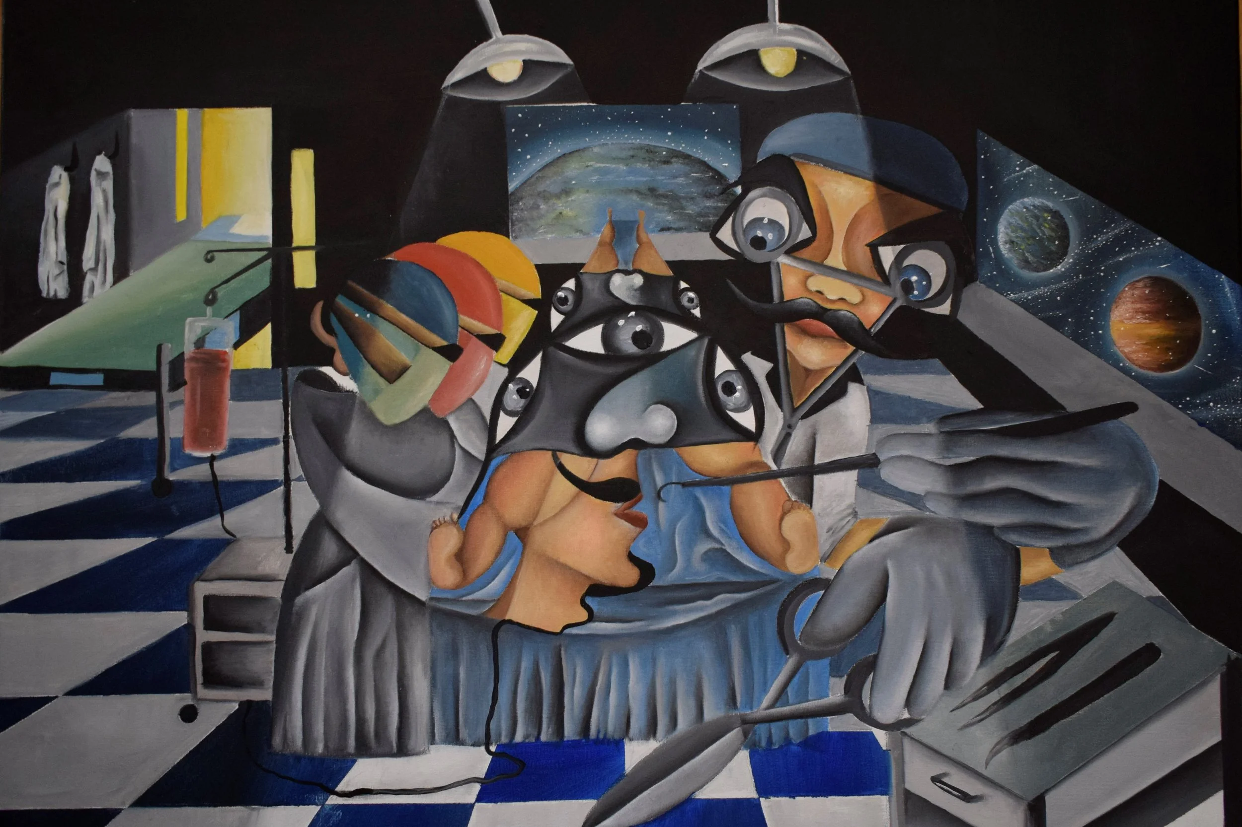Space Surgery / Oil on Canvas / 80 x 60 cm / 2020