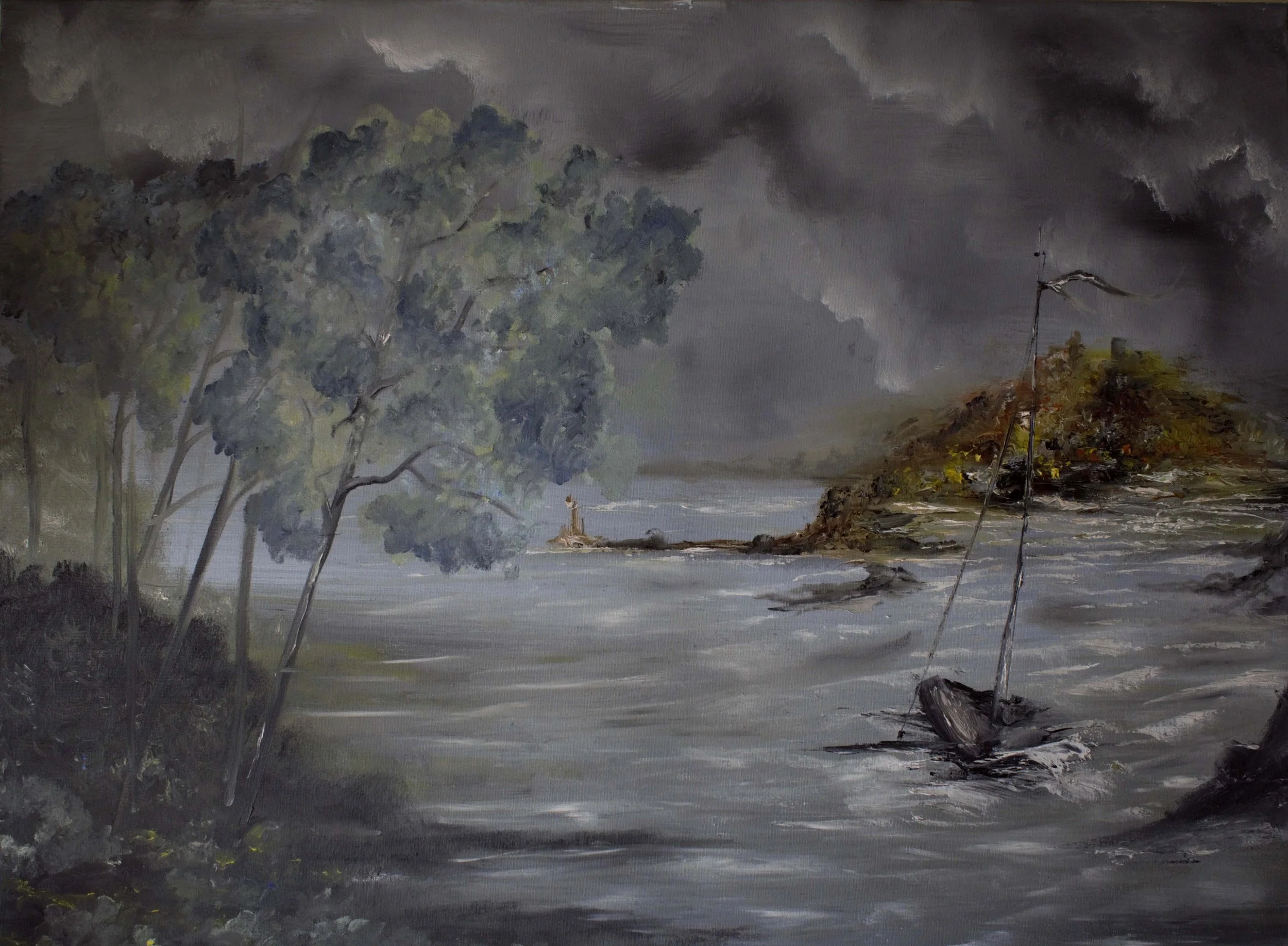 The escape / Oil on Canvas / 60 x 50 cm / 2020 / SOLD