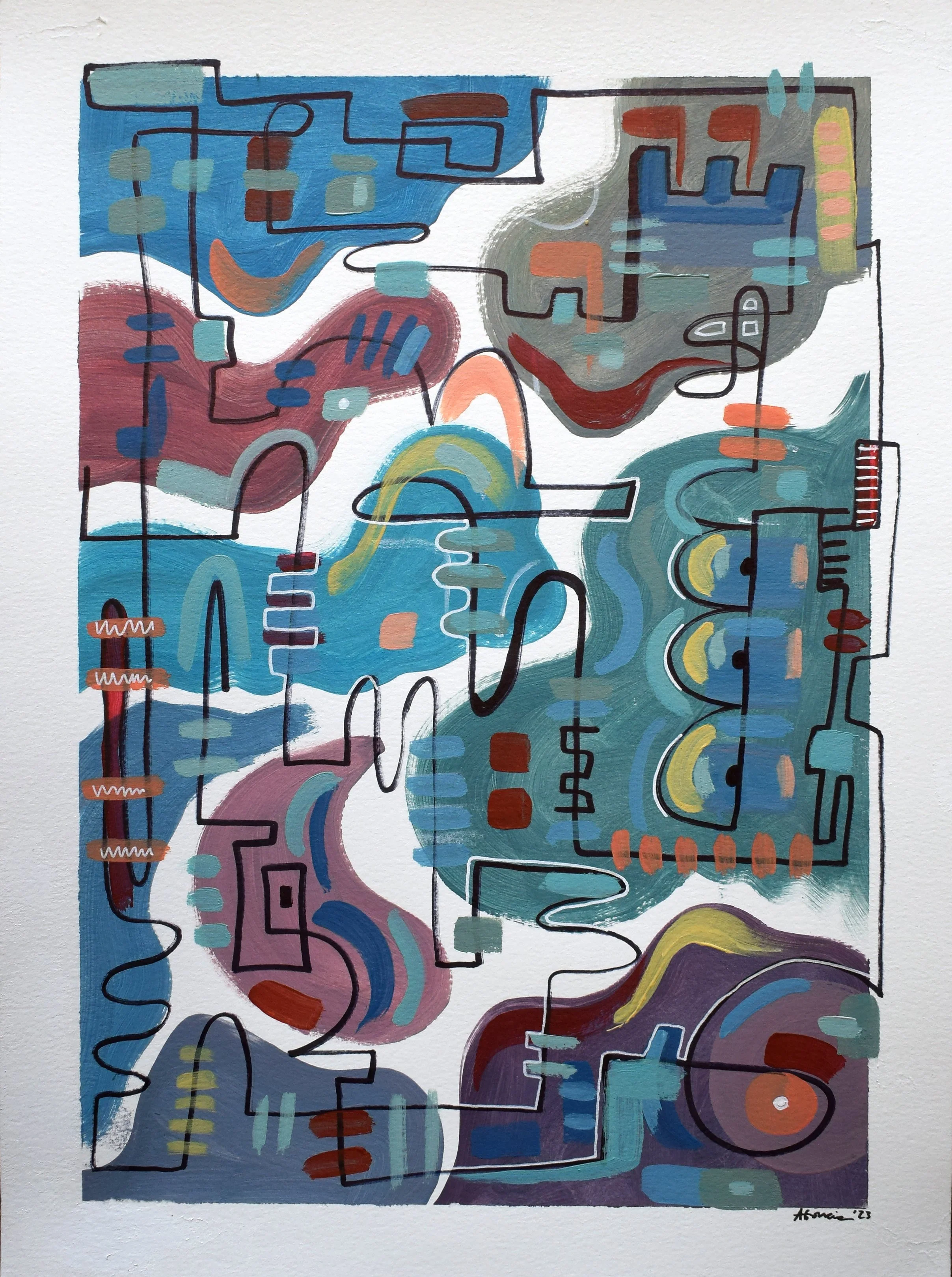 Douro / Indian Ink on paper / 40,7 x 29.7 cm  / 2024