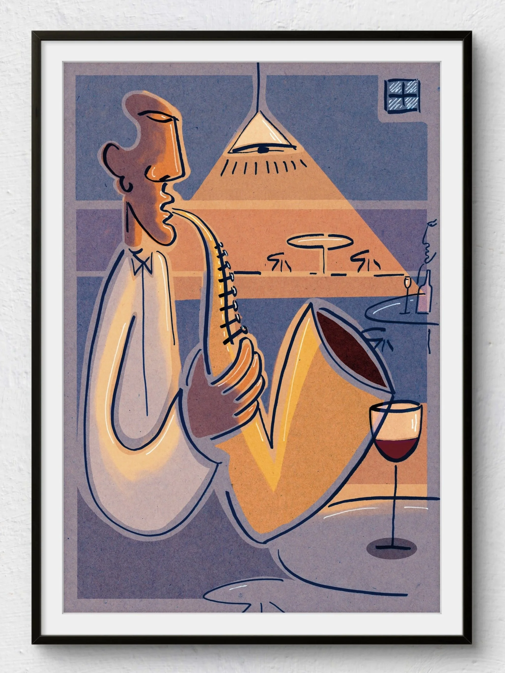 Saxophonist - Studio Limited Print