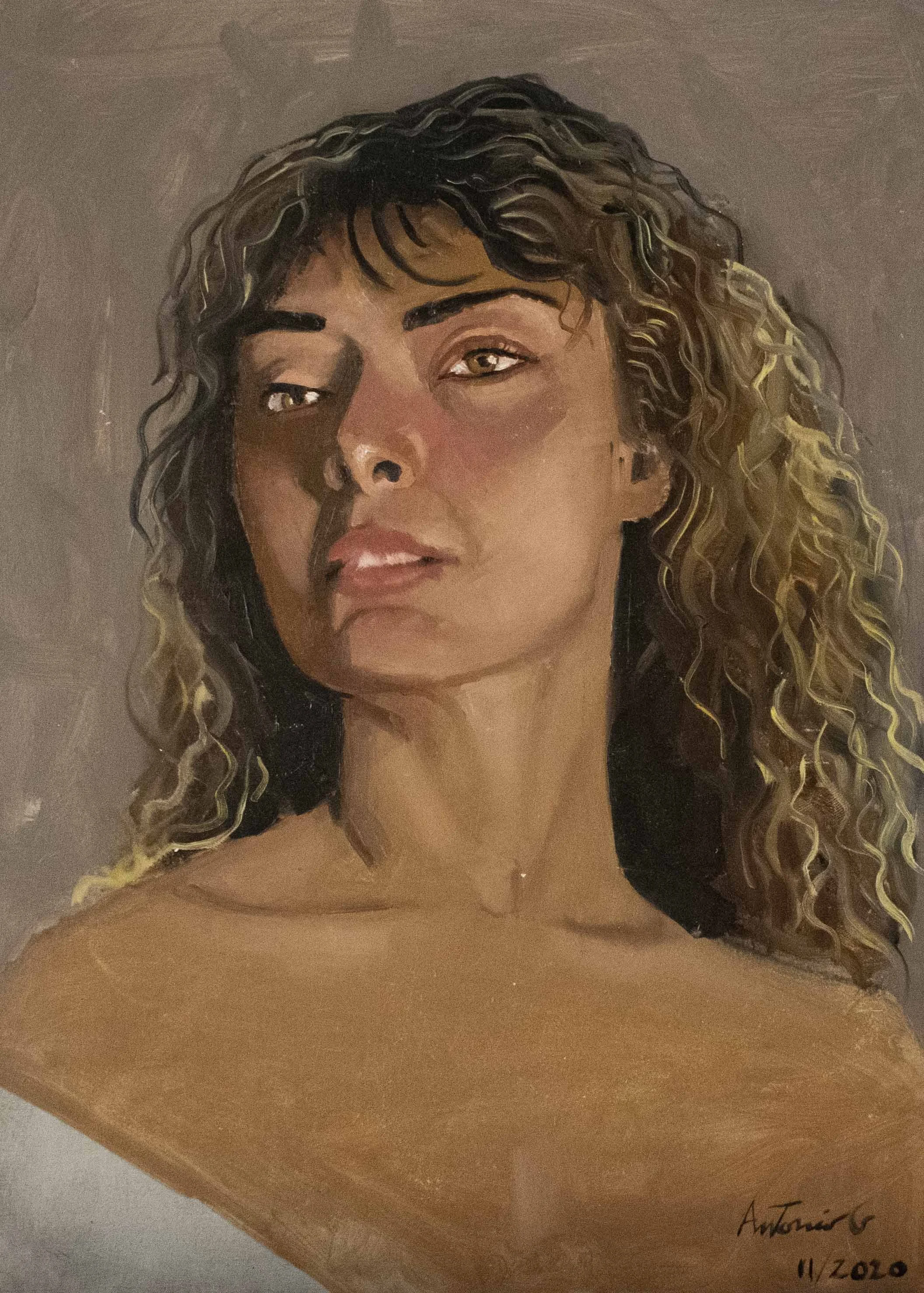 Portrait Study / Oil on Wood / 40 x 30 cm / 2021