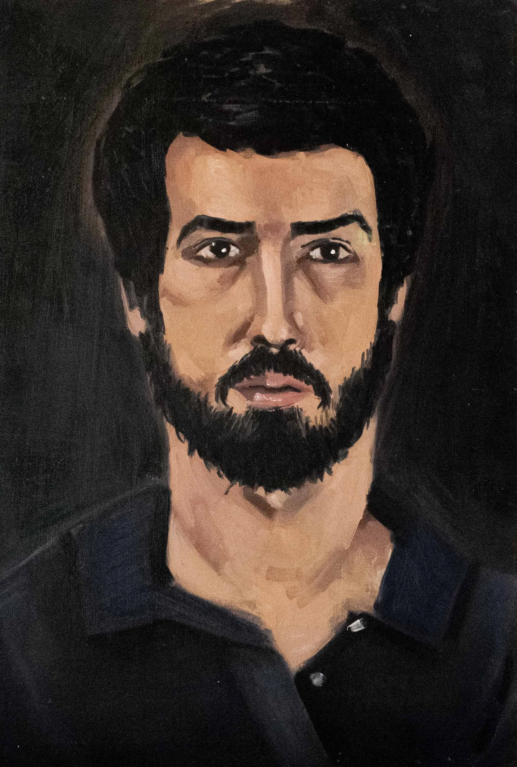 Self Portrait Study / Oil on Wood / 40 x 30 cm / 2021