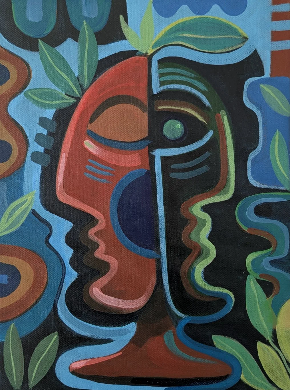 Phases Collection, Intuition/ Acrylic and Oil on Canvas / 40 x 30 cm / 2025 / SOLD