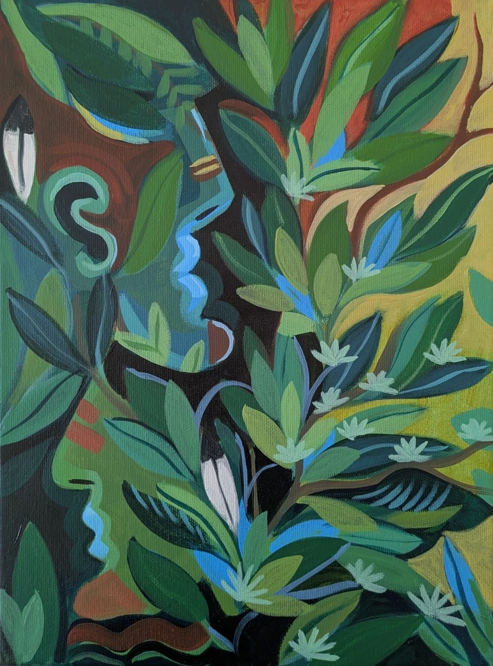 Phases Collection, Nature/ Acrylic and Oil on Canvas / 40 x 30 cm / 2025 / SOLD