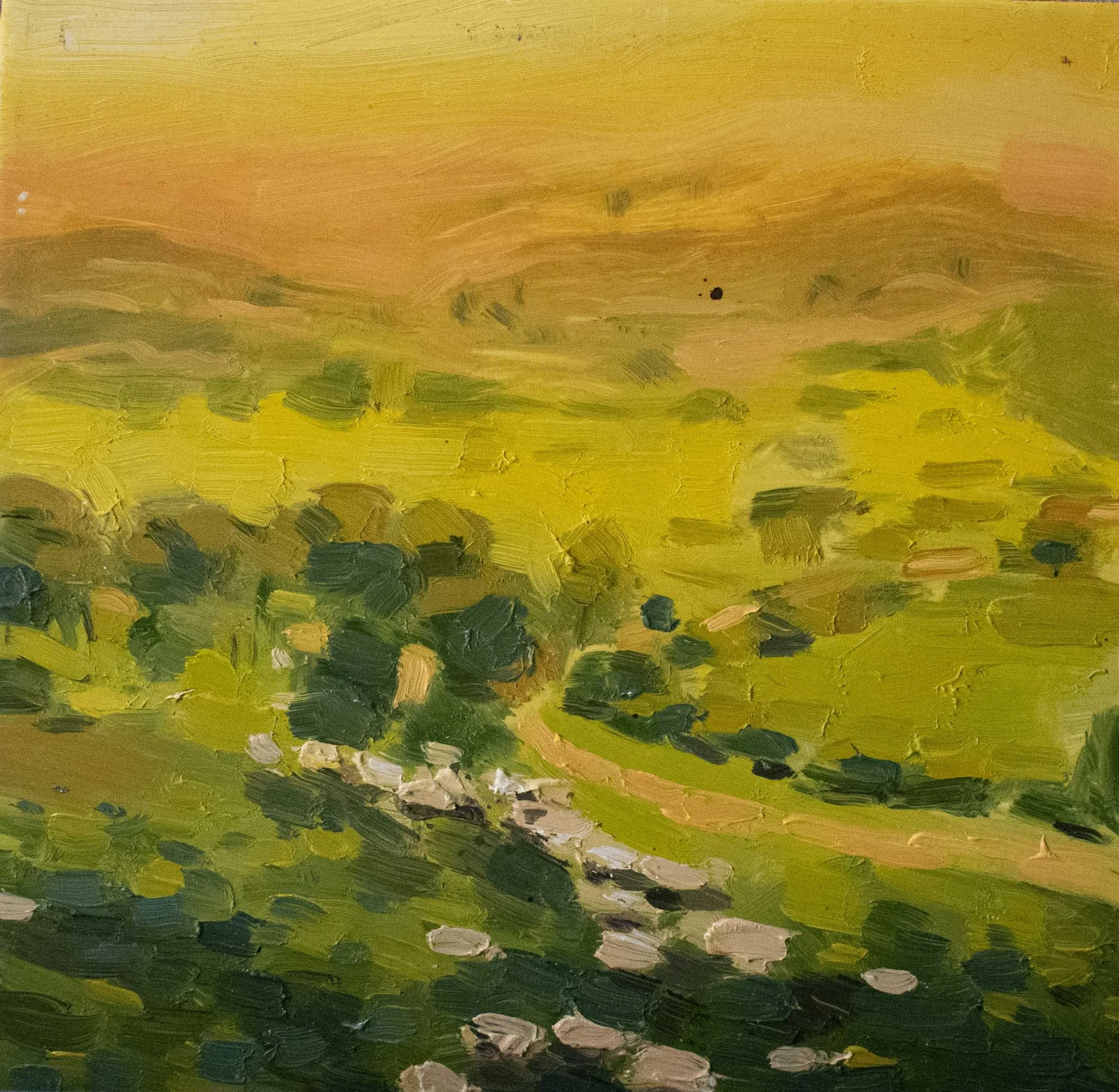 Sheep / Oil on tile / 20 x 20 cm / 2021