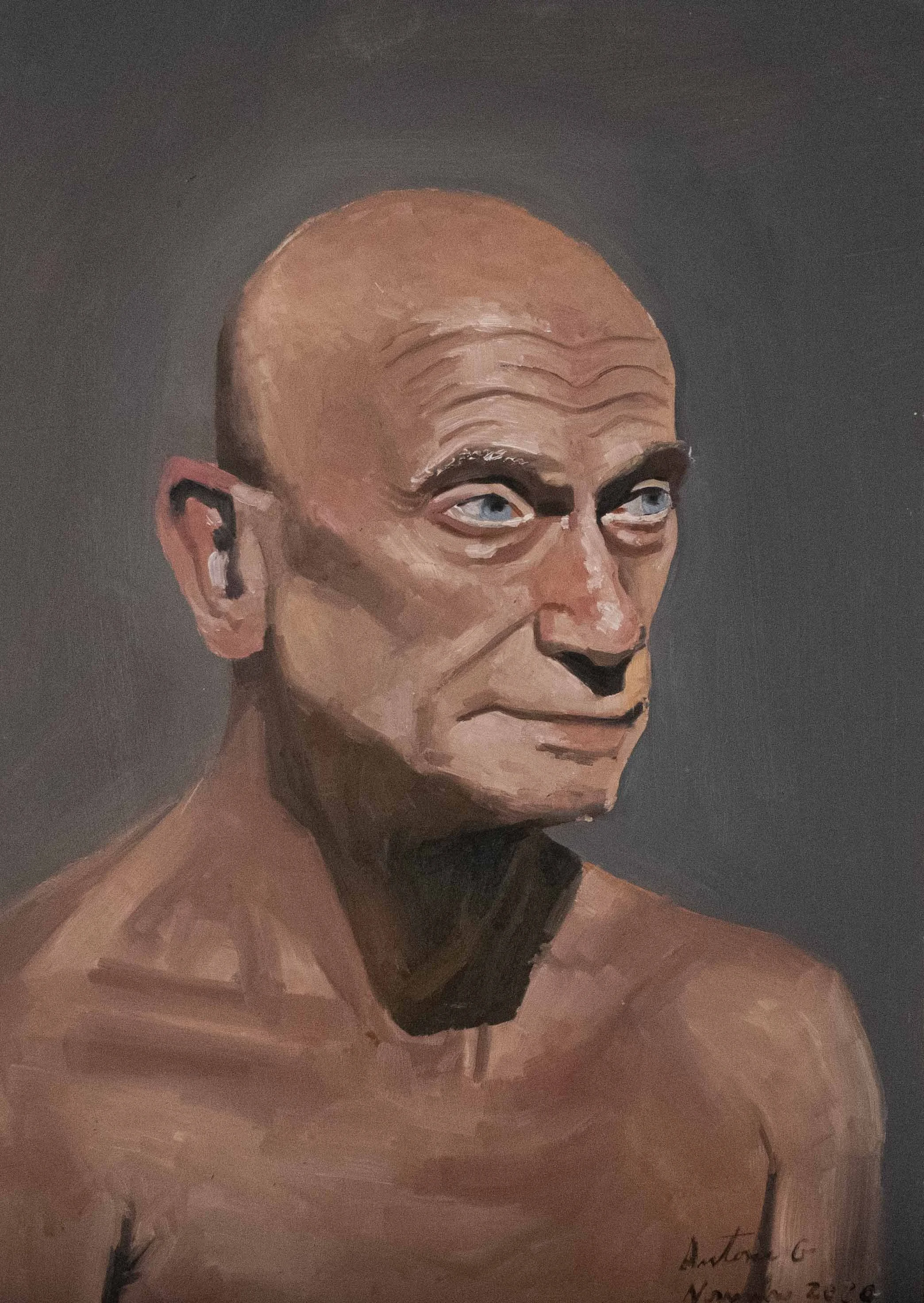 Portrait Study / Oil on Wood / 40 x 30 cm / 2021