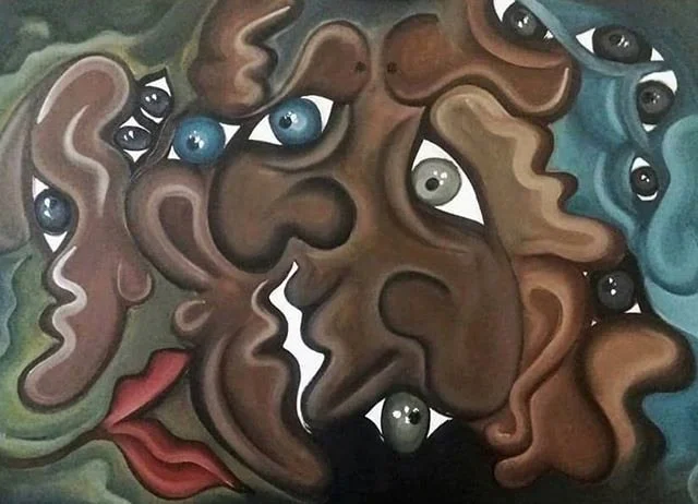 Eyes / Oil on Canvas / 40 x 60 cm / 2018