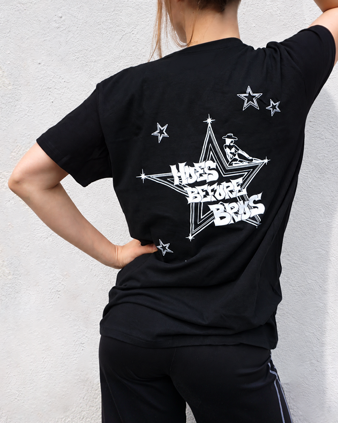 HOES BEFORE BROS T-SHIRT BLACK