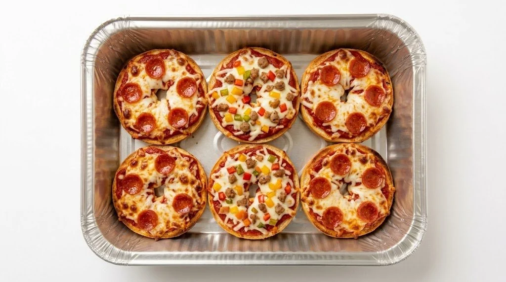 PIZZA BAGELS