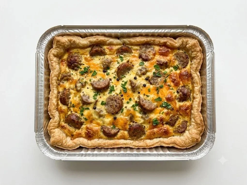 SAUSAGE, EGG & CHEDDAR BREAKFAST PIE