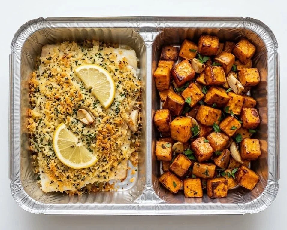 LEMON PARMESAN BAKED COD