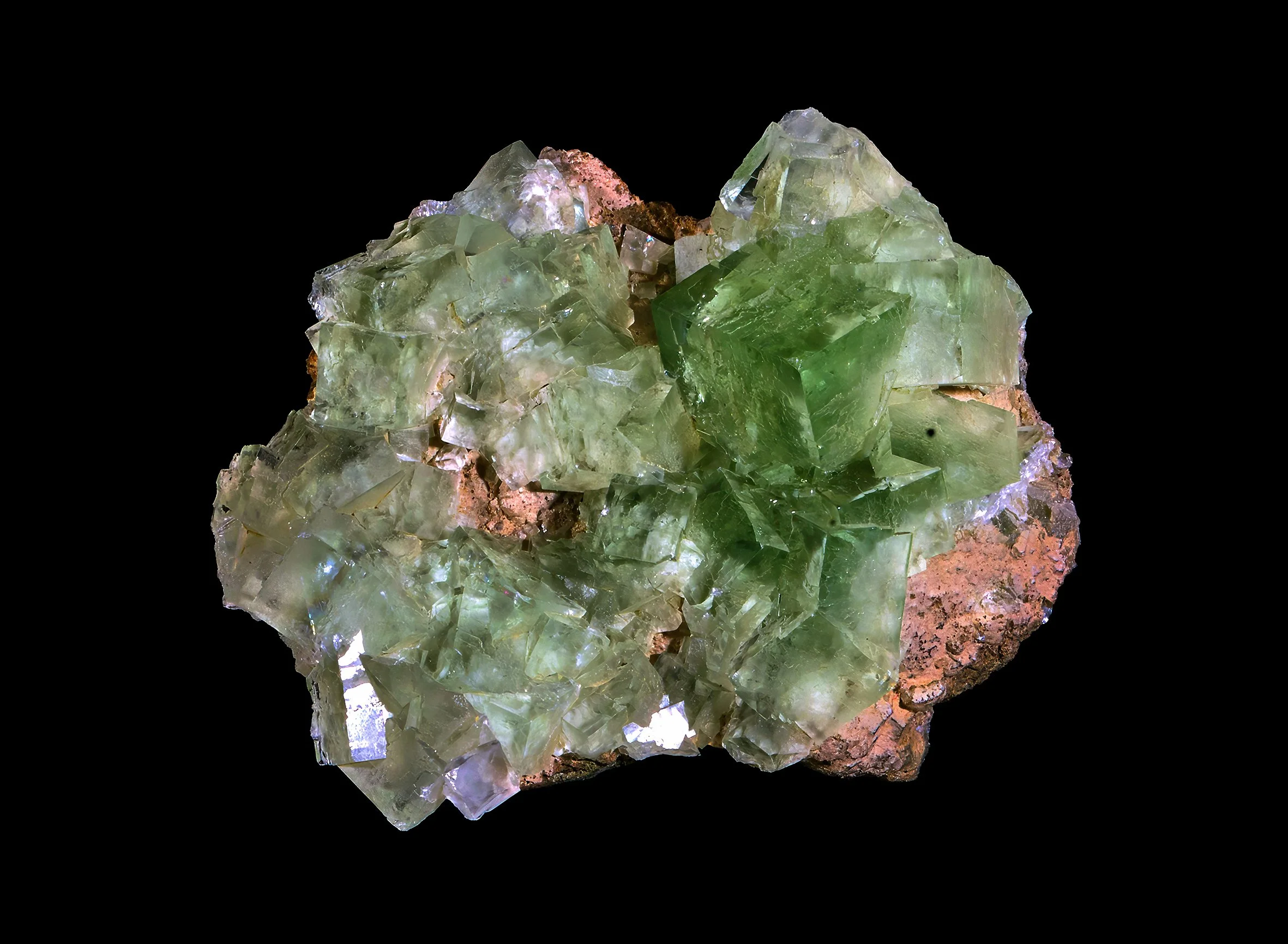 Grüne Fluorit-Stufe
