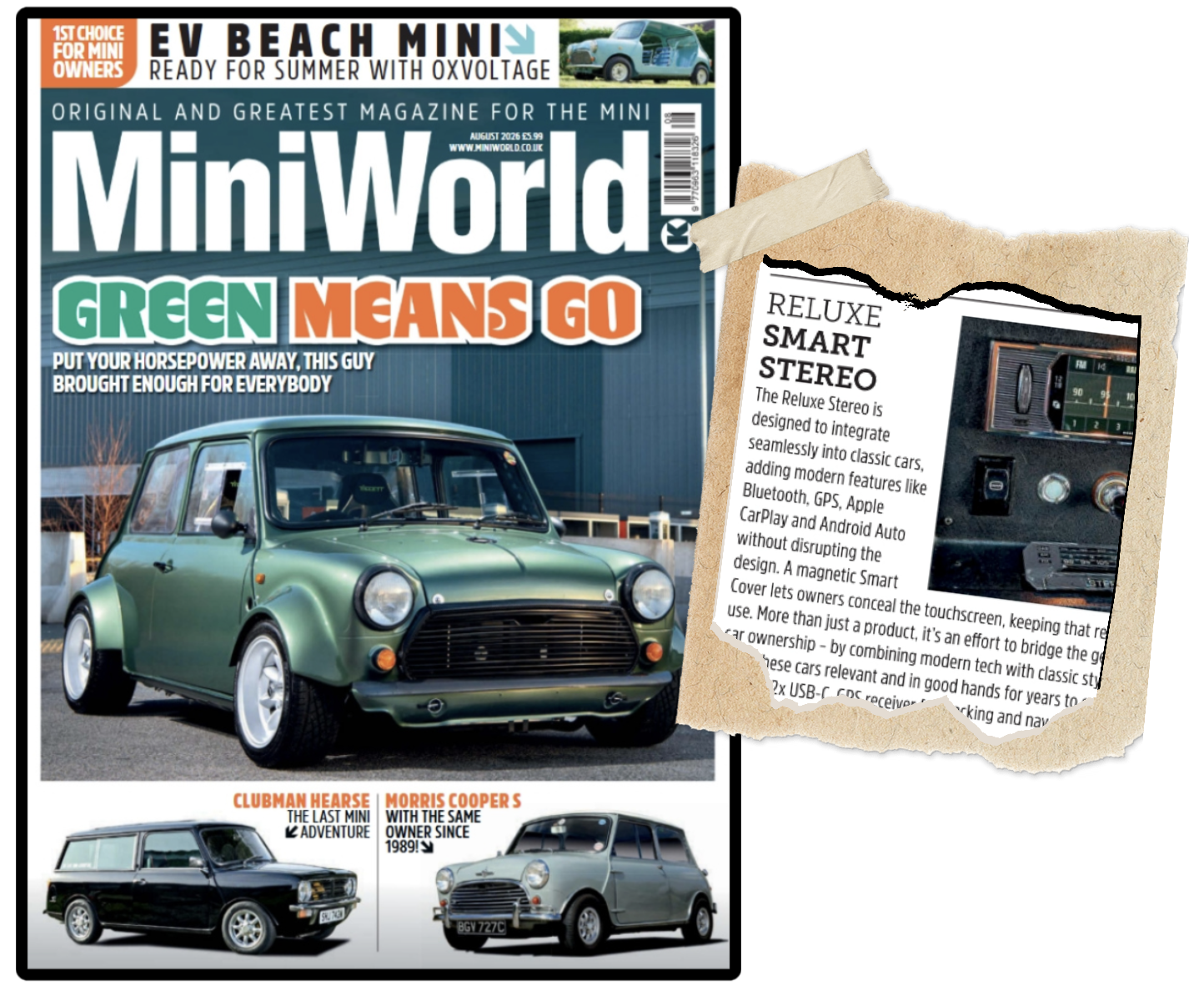 Reluxe featured in MiniWorld Magazine