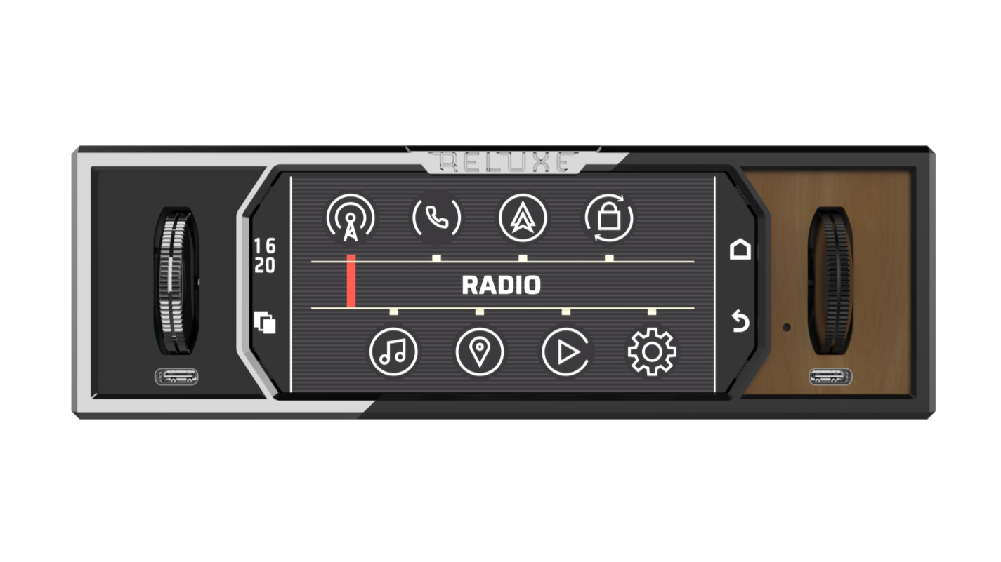 User can bespoke the Reluxe Stereo according to their car, and make it unique with multiple finishes and materials.