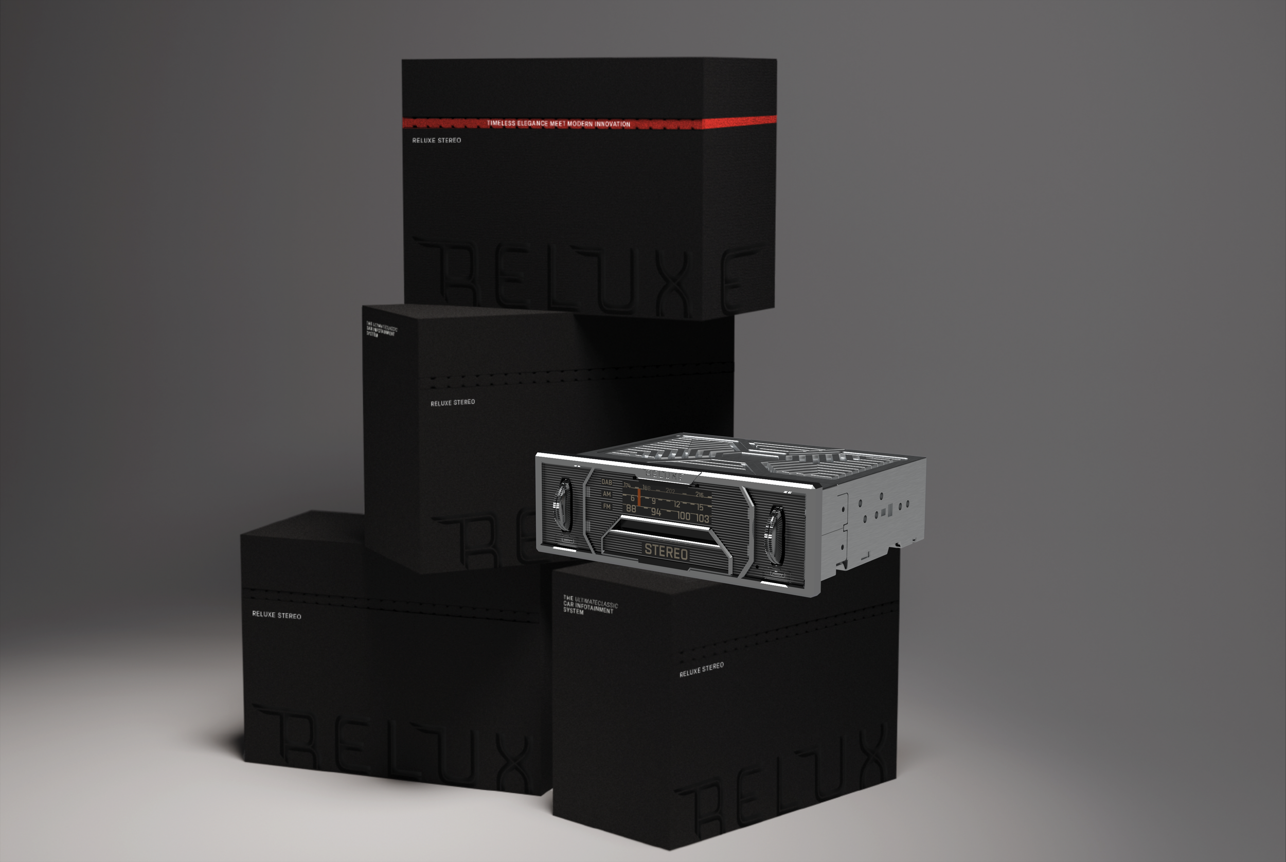 Reluxe designed premium package is made of 100% recycled paper and foam