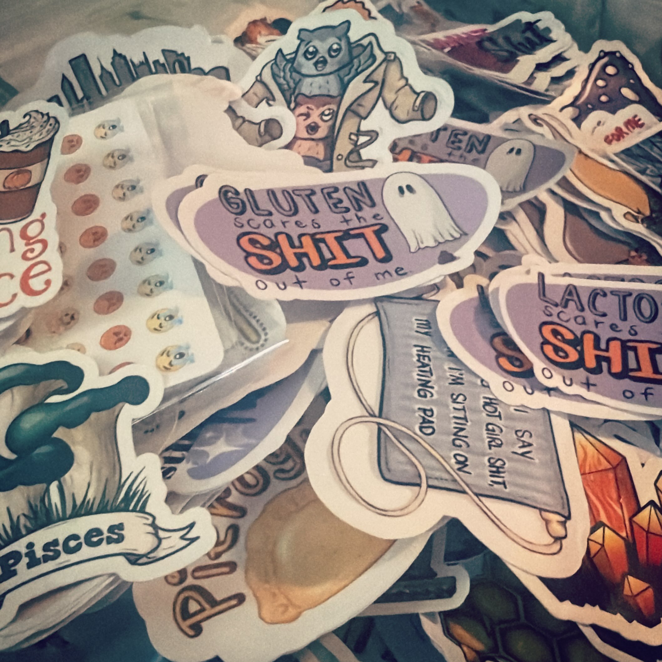 Last weekend in midst of getting my entire inventory of stickers from across multiple shops ready for a big clear out event, I got sick and had to cancel the sale event. 

Worst timing to get sick honestly. I have been packing for an impending move/l