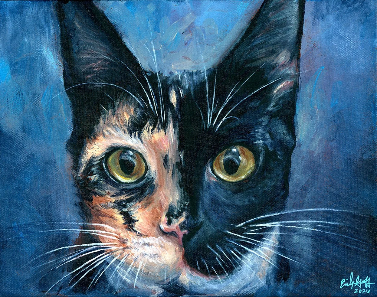 acrylic-wood-panel-Phoebe-tortoiseshell-torty-cat-portrait-pet-commssion-painting-2026-emilyngoff.jpg