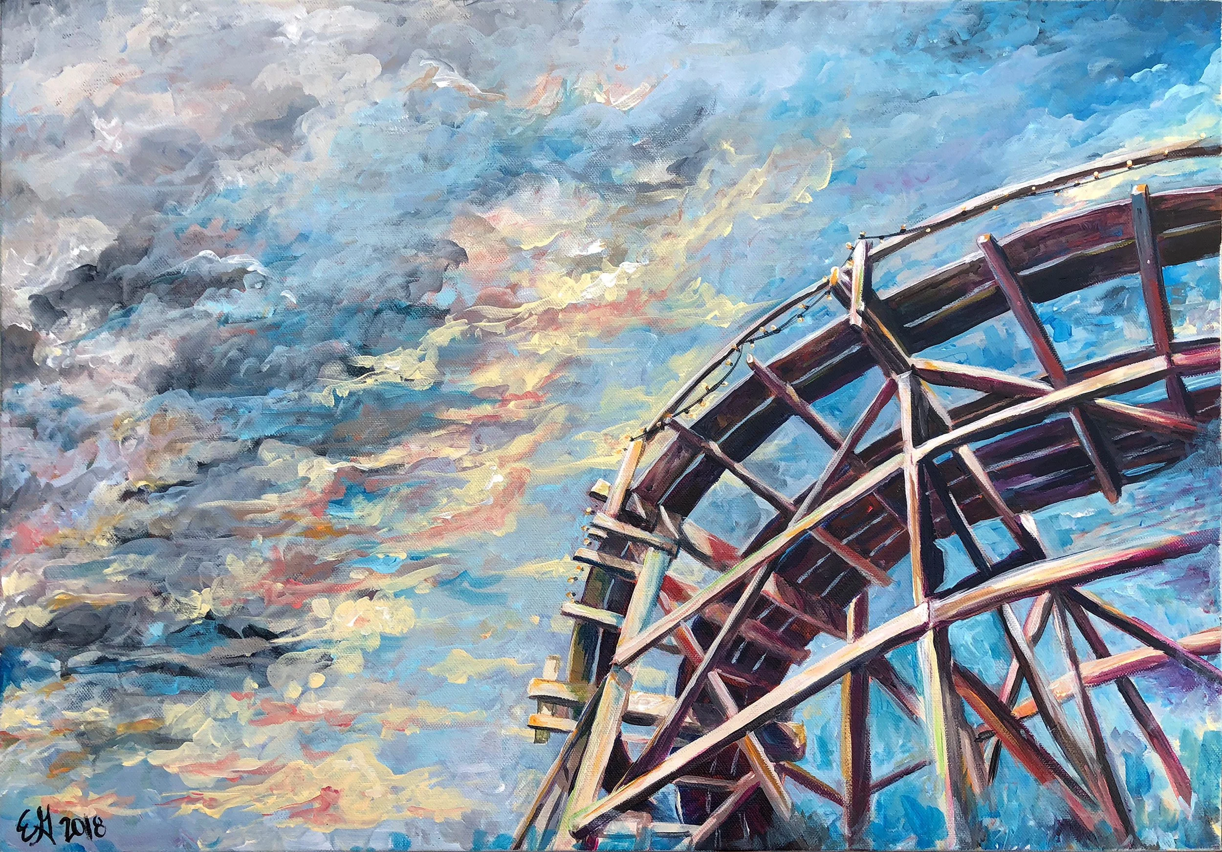 acrylic-2018-art-painting-rollercoaster-kennywood-jackrabbit-clouds-pittsburgh-pennsylvania-emilyngoff.jpg