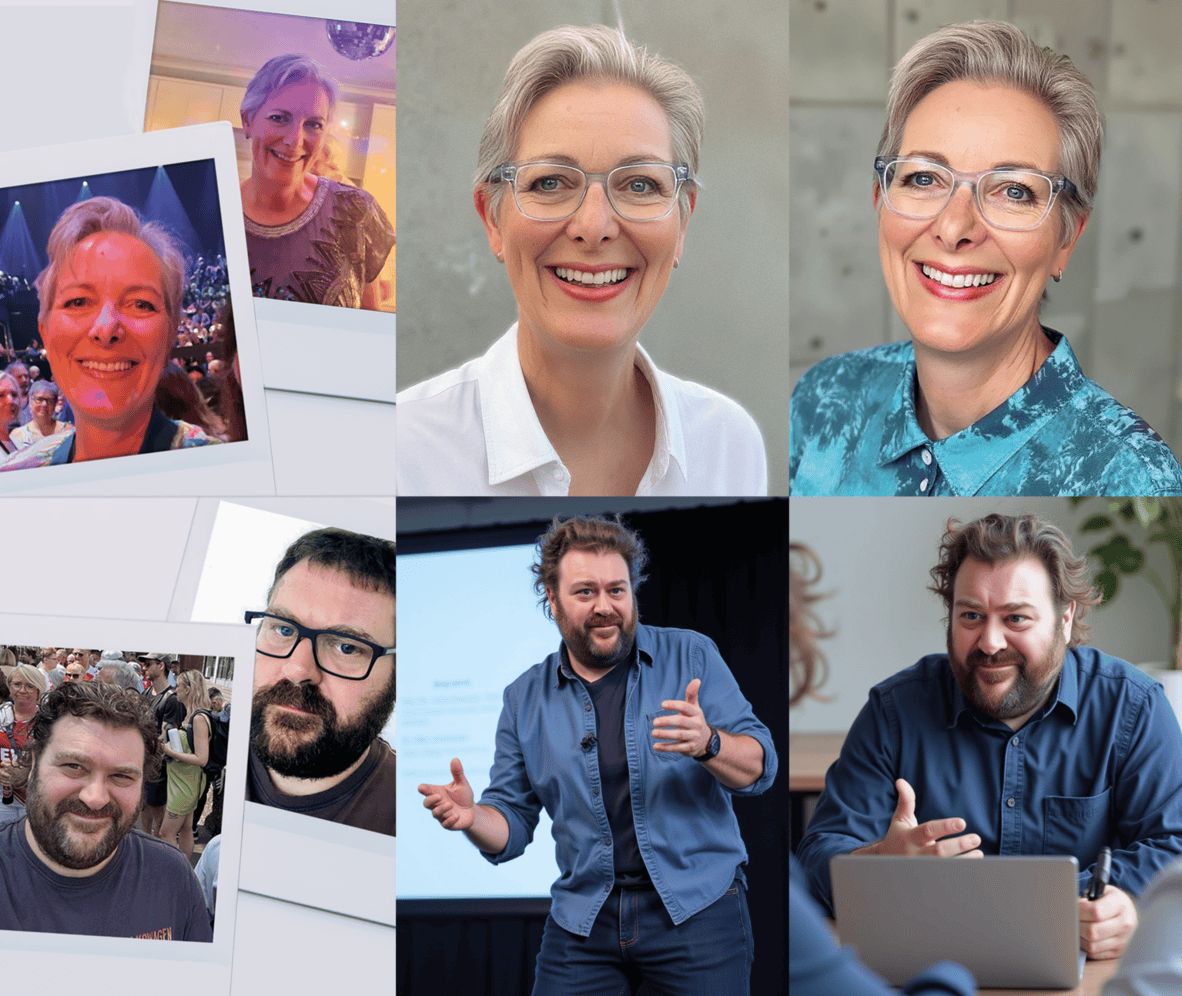 Examples of AI Portrait photography for clients