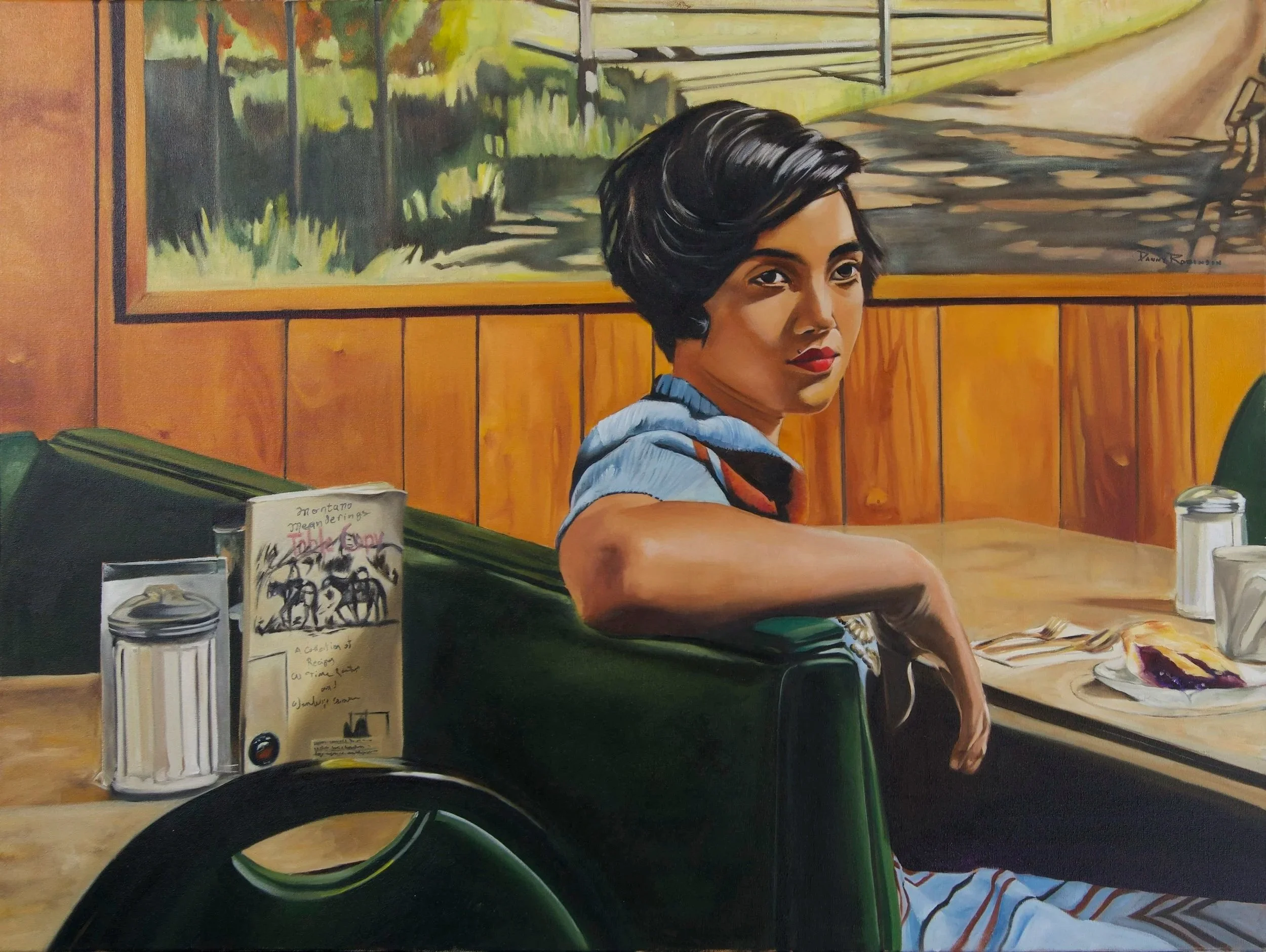SHE WOULD PREFER CHERRY • Oil on canvas • 30 X 40 Inches • 2018