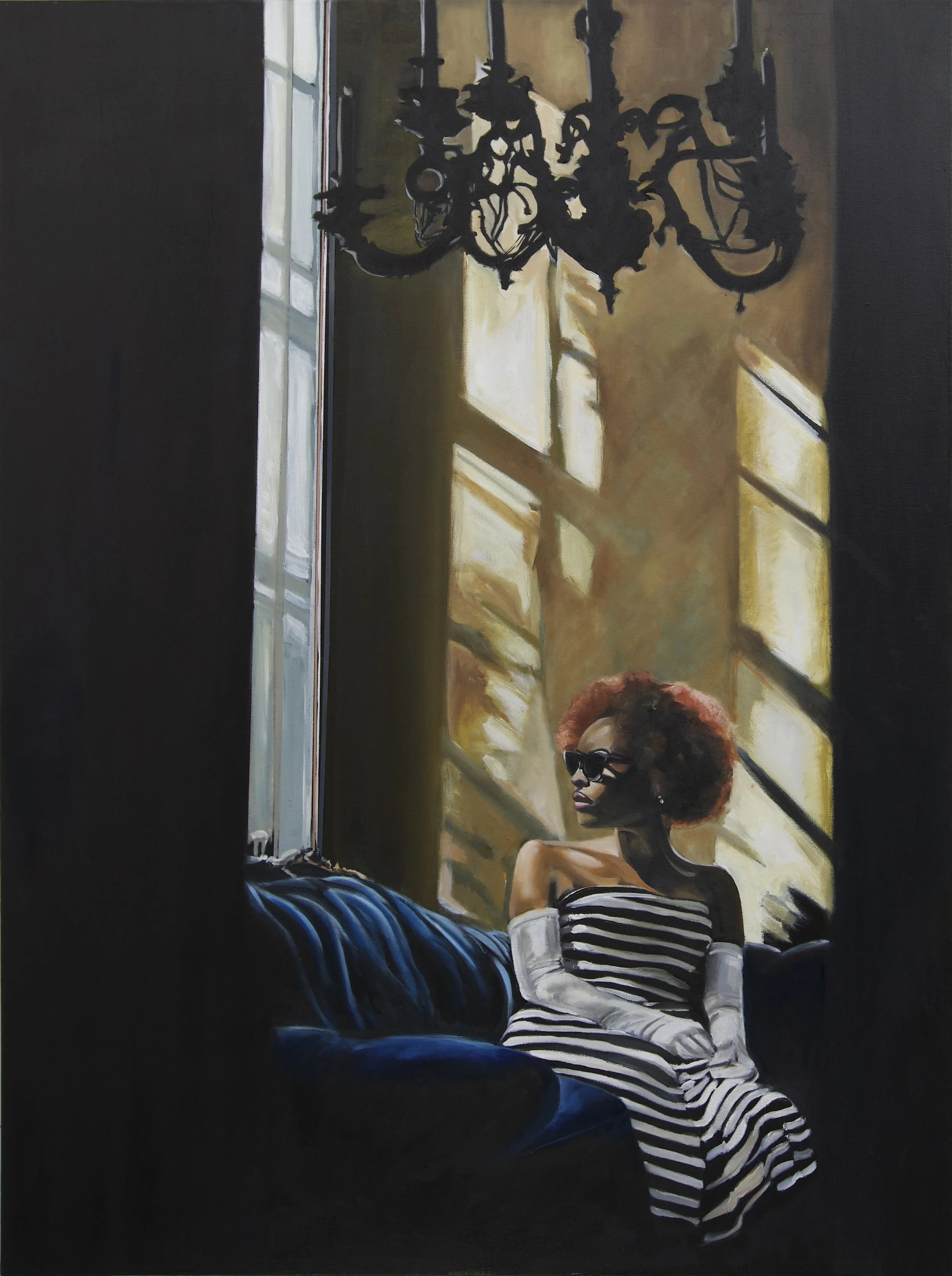 PORTRAIT OF AN UNKNOWN WOMAN • Oil on canvas • 24 X 40 Inches • 2025