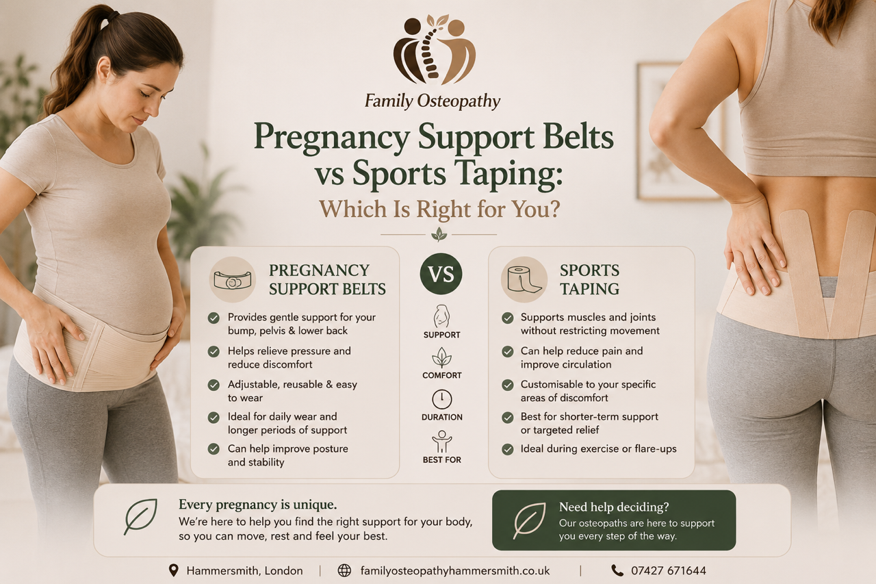 Pregnancy Support Belts vs Sports Taping: Which Is Right for You?